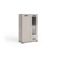 KOMMODE ALBANO 80/125/40cm mit 1 Schubladen 2 Türen Kaschmir - Kaschmir, Holzwerkstoff (80/125/40cm) - MASSENO