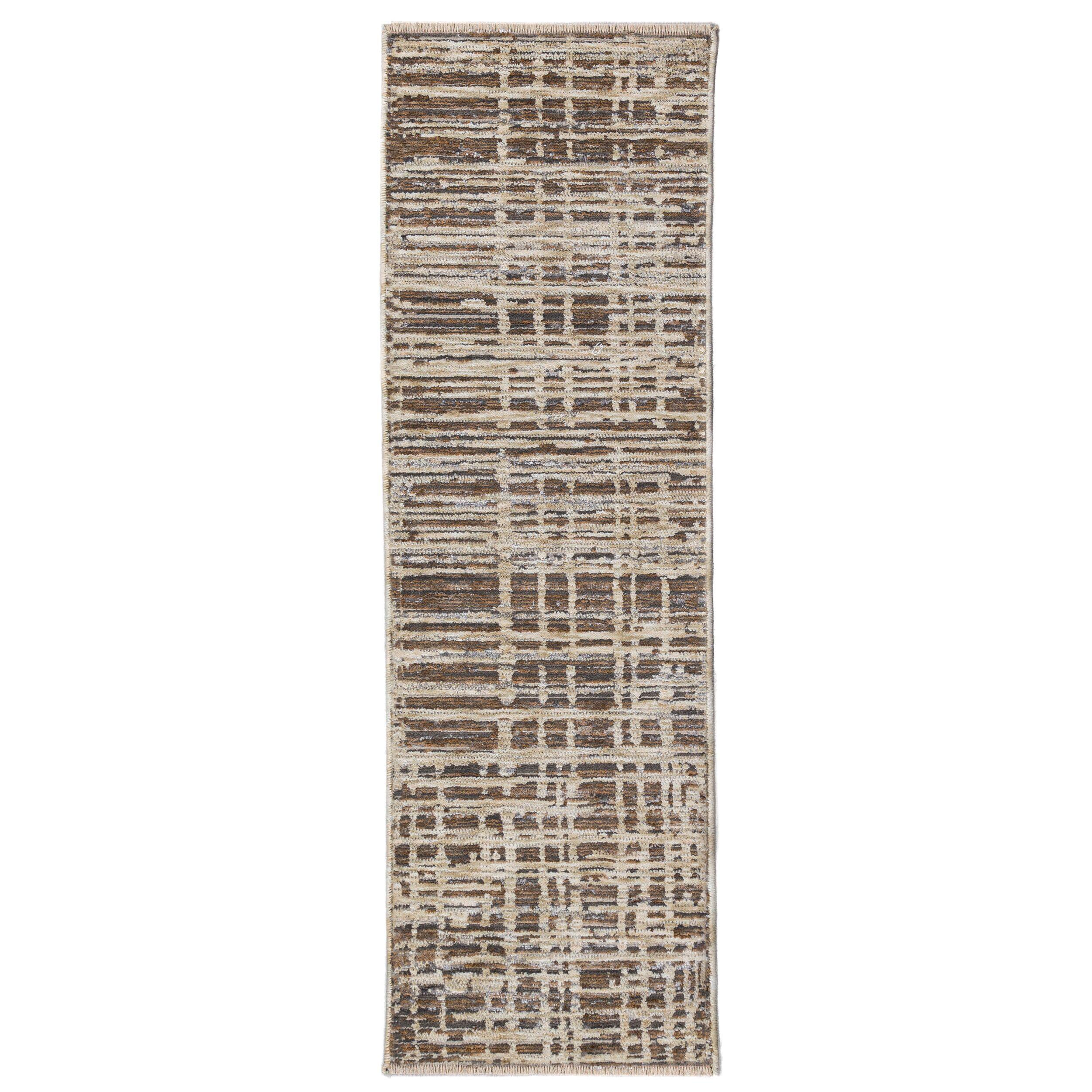 TEPPICH ADUR, geometrisch, Erdtöne, 60 x 230 cm - Braun, Textil (230/60cm) - KADIMA DESIGN