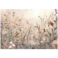 FOTOTAPETE Blumen Wiese Beige 200x140 cm - Multicolor, Papier (200/140cm) - Wallarena