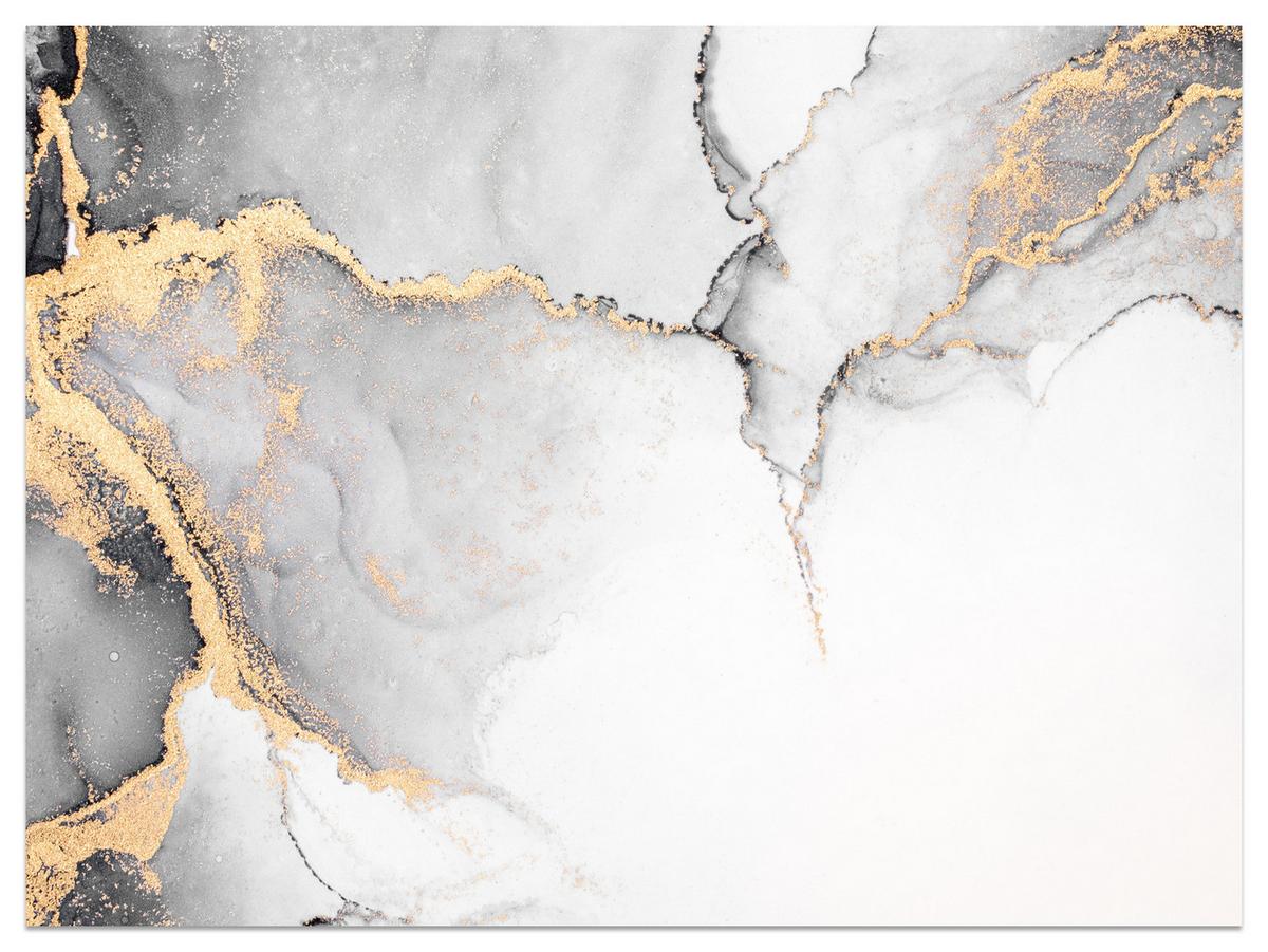 FOTOTAPETE Grauer Marmor Muster Abstraktion 100x70 - Beige/Schwarz, Papier (100/70cm) - Muralo