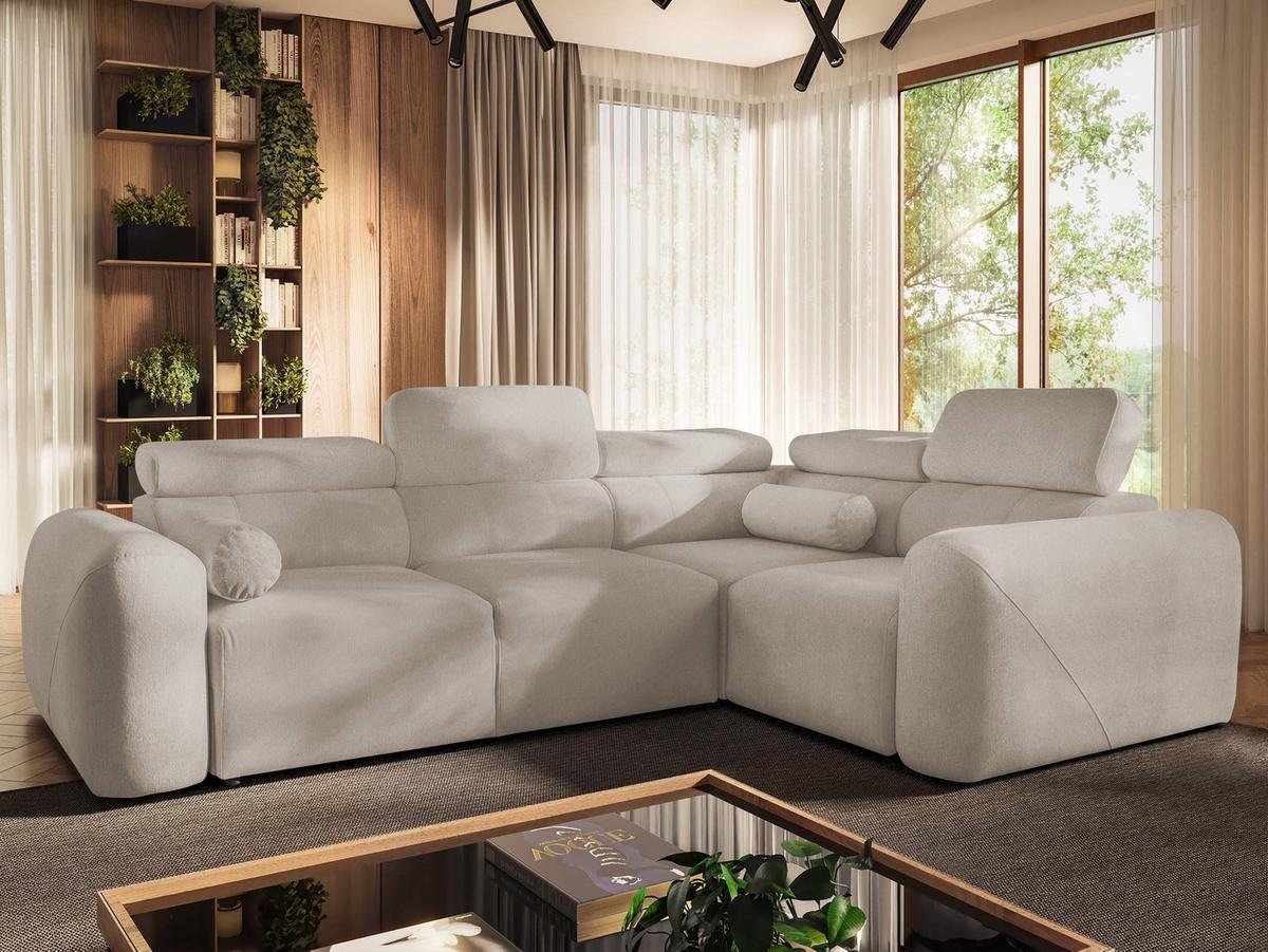ECKSCHLAFSOFA Volare II, Seite: Rechts - Hellbraun, Holz/Textil (273/204cm) - MIRJAN24