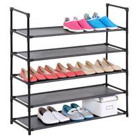 SCHUHREGAL WILLY schwarz - Schwarz, Textil (89/89/29cm) - IDIMEX