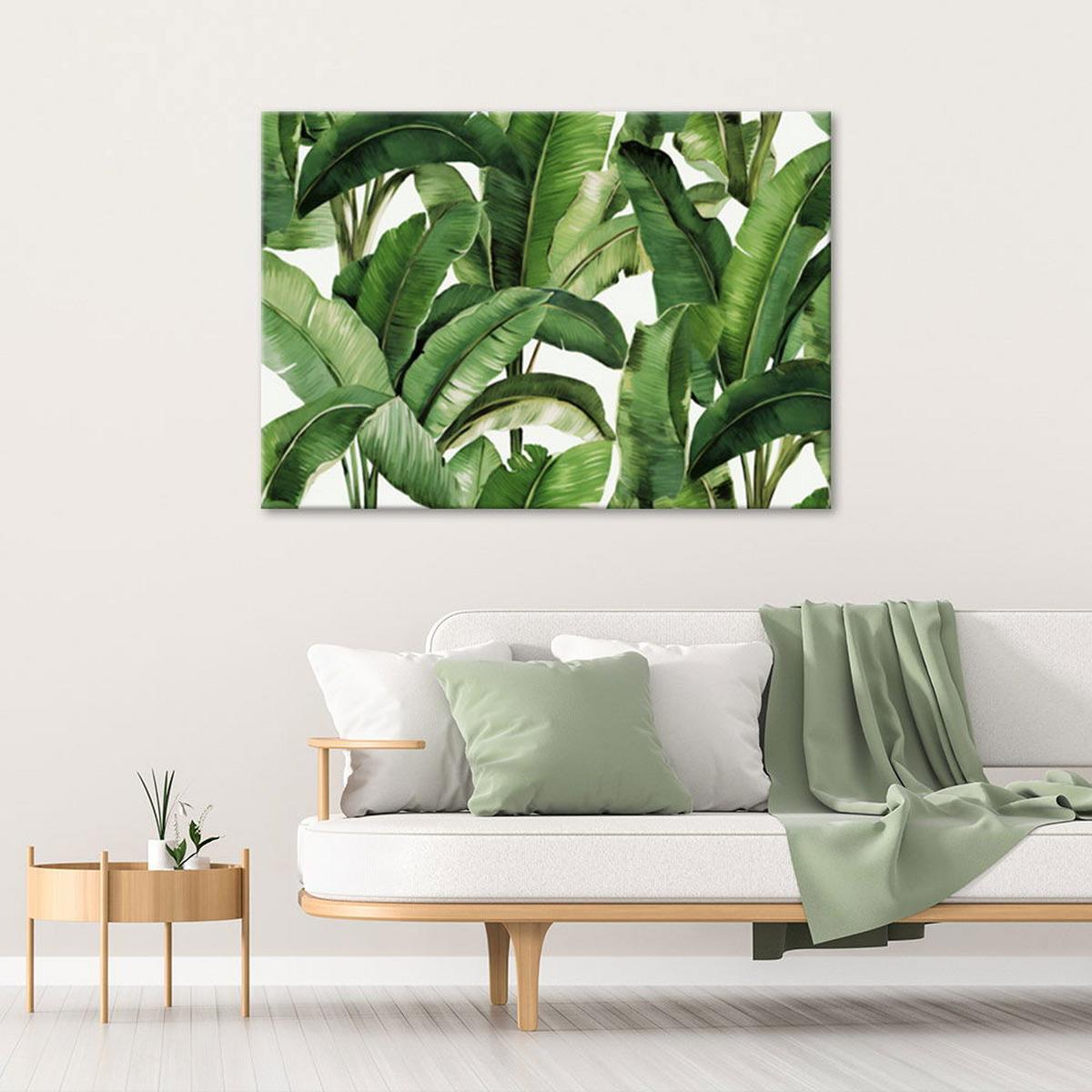 KUNSTDRUCK Grün 90/60 cm - Grün, Textil (90/60cm) - KUNSTLOFT