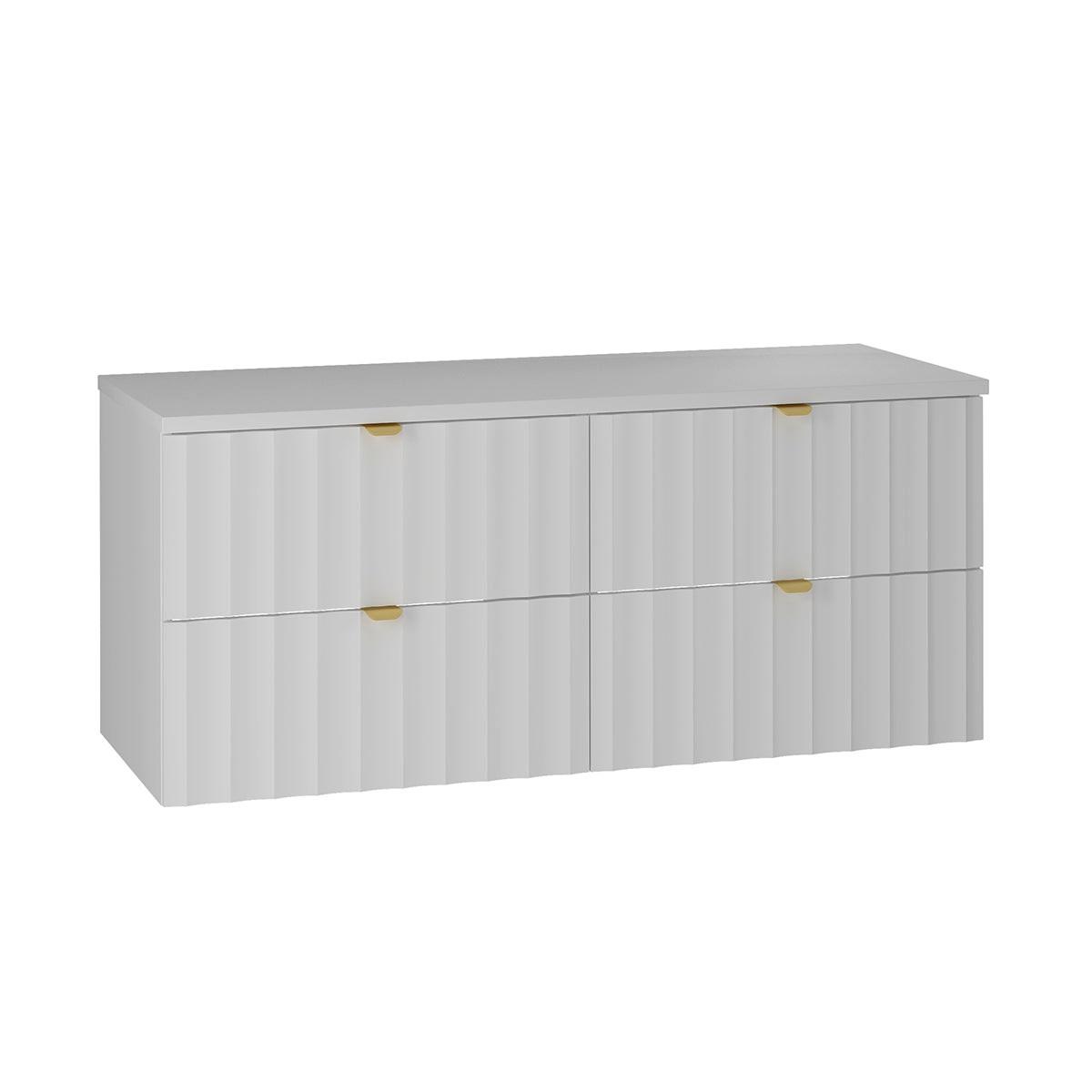WASCHTISCHUNTERSCHRANK 120.6cm Lexa Weiß - Weiß, Holzwerkstoff (120.6/52.2/46.5cm) - Petits-meubles