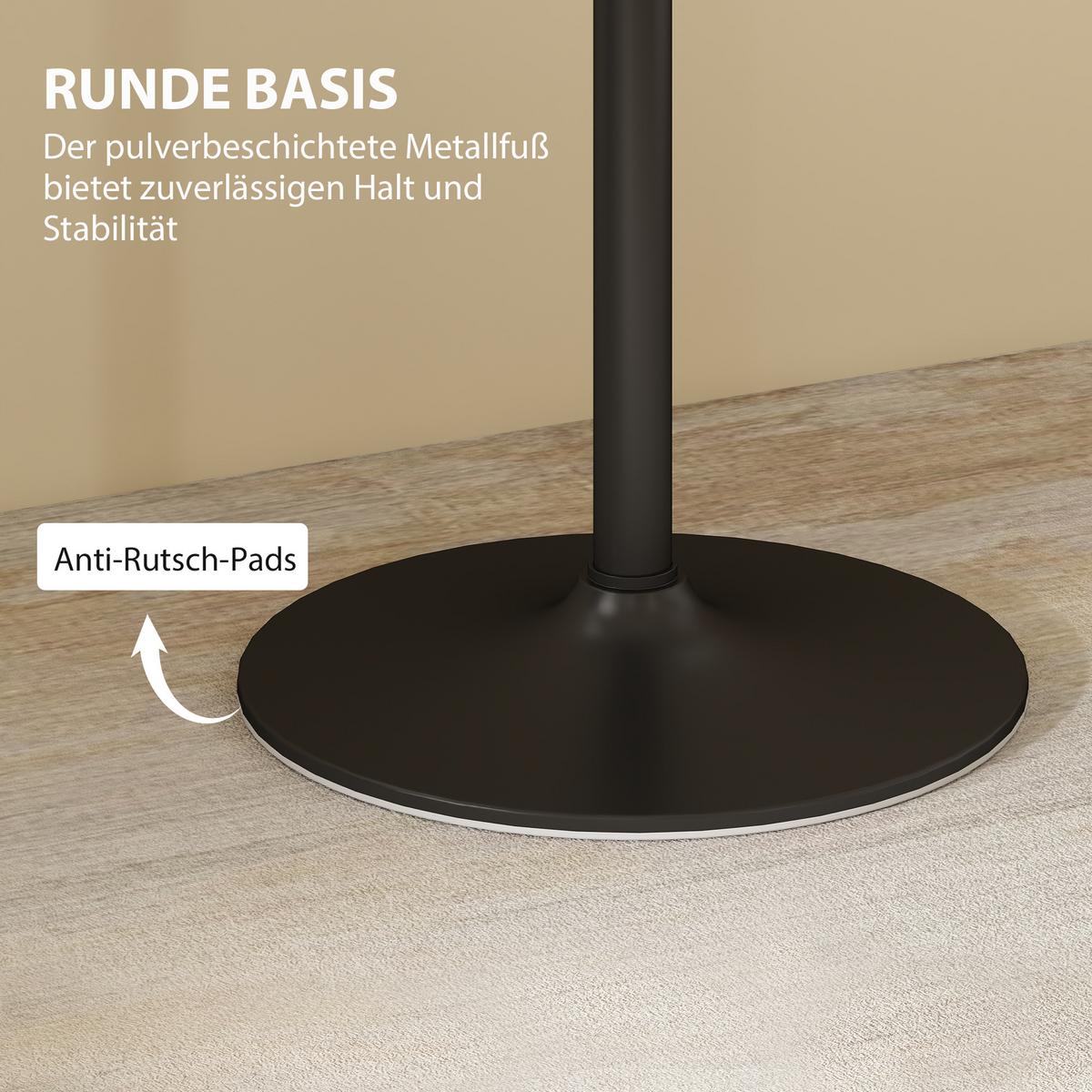 ESSTISCH, 70 x 70 cm quadratischer Küchentisch für 4 Personen Weiß - Weiß, Holzwerkstoff (70/70/76cm) - HOMCOM