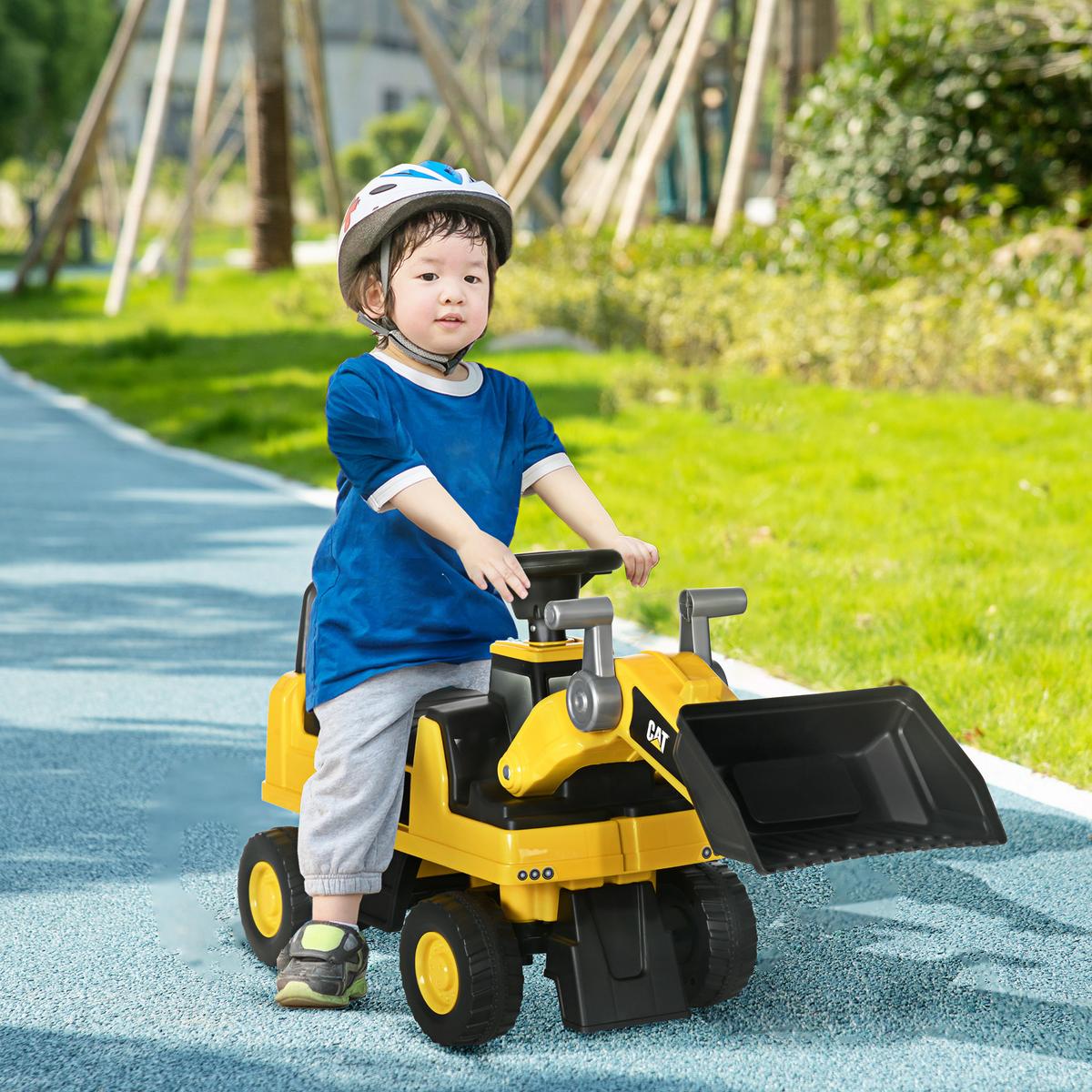 KINDER RUTSCHAUTO, Gelb, PP+ Metall - Gelb, Kunststoff (78/29.5/54cm) - HOMCOM