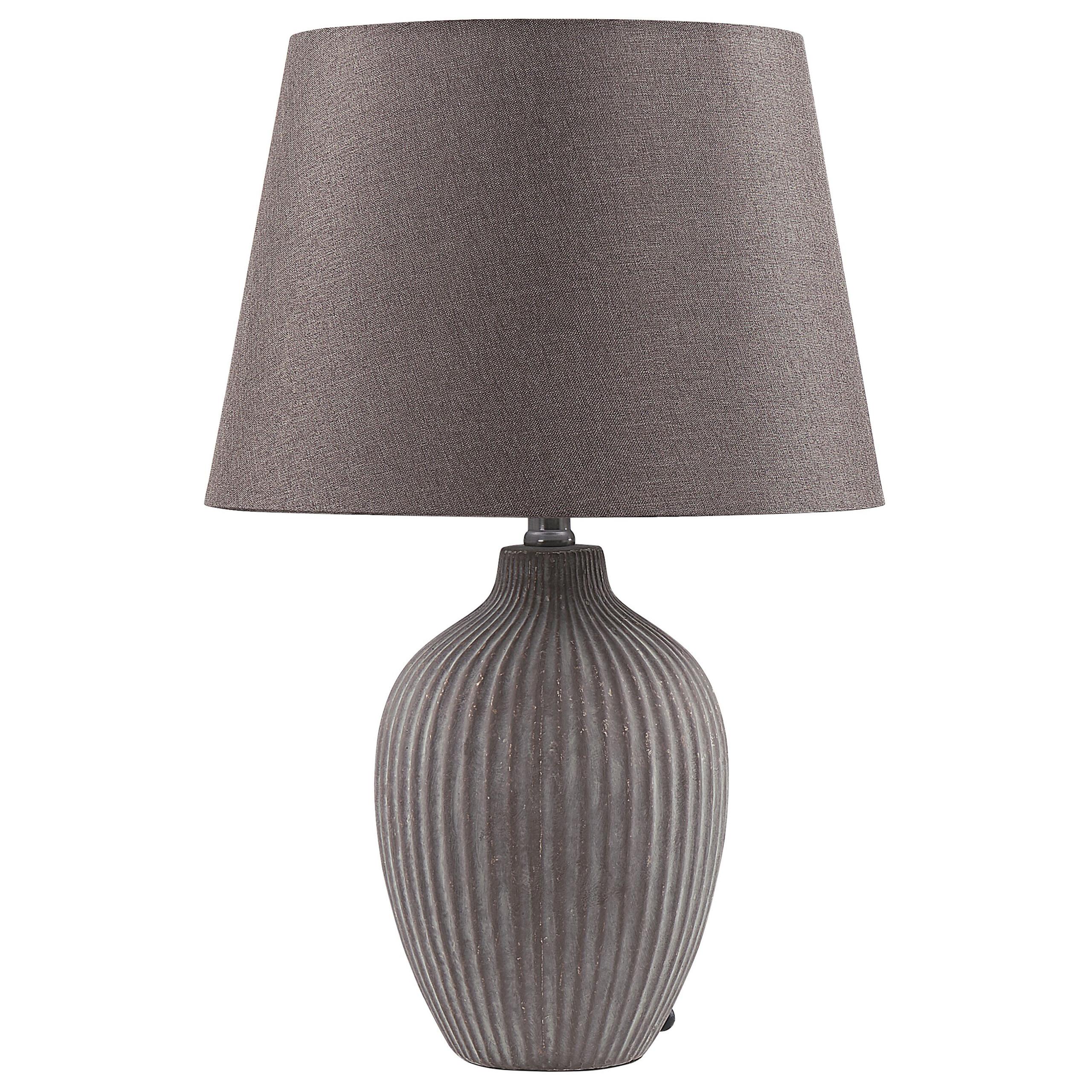 TISCHLAMPE Fergus 33/33/52 cm - Braun, Keramik (33/33/52cm) - Beliani