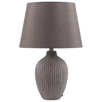 TISCHLAMPE Fergus 33/33/52 cm - Braun, Keramik (33/33/52cm) - Beliani