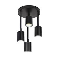 DECKENSTRAHLER Maeder 4-flammig 20/20/34cm - Schwarz, Metall (20/20/34cm) - Nettlife