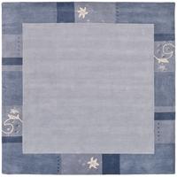 HANDTUFTTEPPICH Royal Ganges 200x200 cm - Hellblau, Textil (200/200cm) - THEKO