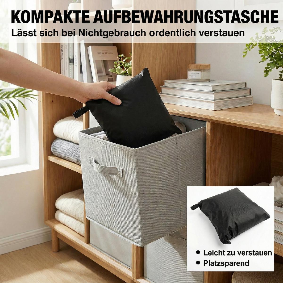 GARTENMÖBEL-ABDECKUNG 420D-Oxford-Gewebe Schwarz - Schwarz, Textil (120/74/180cm) - Outsunny