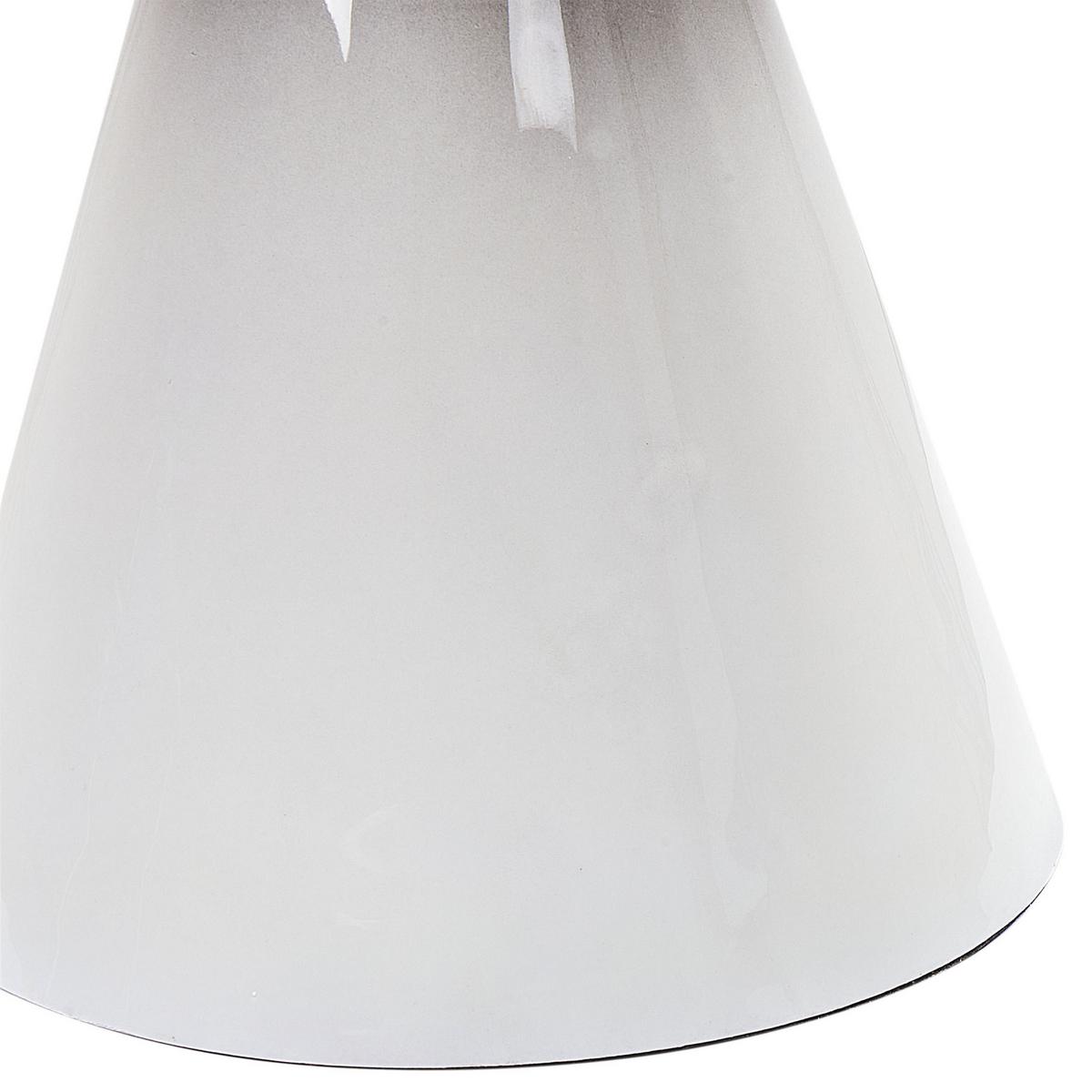 BEISTELLTISCH Metall schwarz-weiß rund 30 cm Tibito - Schwarz/Weiß, Metall (30/30/45cm) - Beliani
