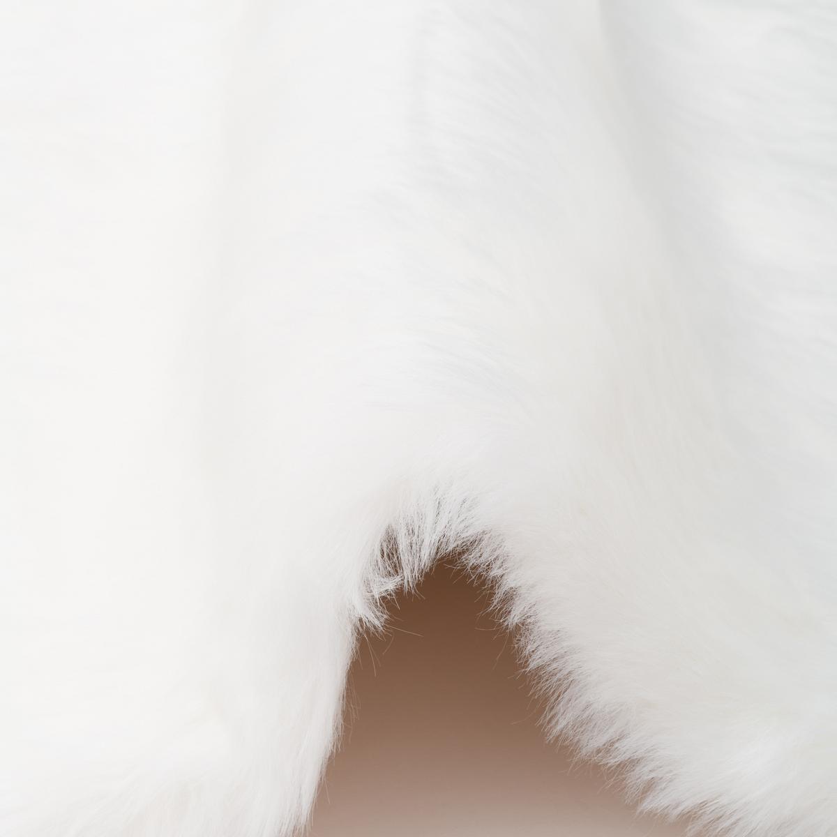 LUXUS SUPER SOFT FELLTEPPICH ASPEN MELIERT - Weiß, Textil (140/180cm) - Pergamon