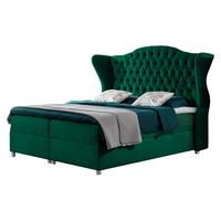BOXBETT Livia - H3 - Grün, Holz (160/200cm) - MIRJAN24