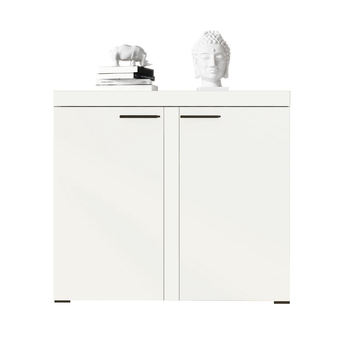 SIDEBOARD Spacoro 2D Weiß 97,2/82/40,3 cm – Schmale Kommode Eleganz für Ihr Zuhause - Weiß, Holzwerkstoff/Kunststoff (97/82/40cm) - AX Living