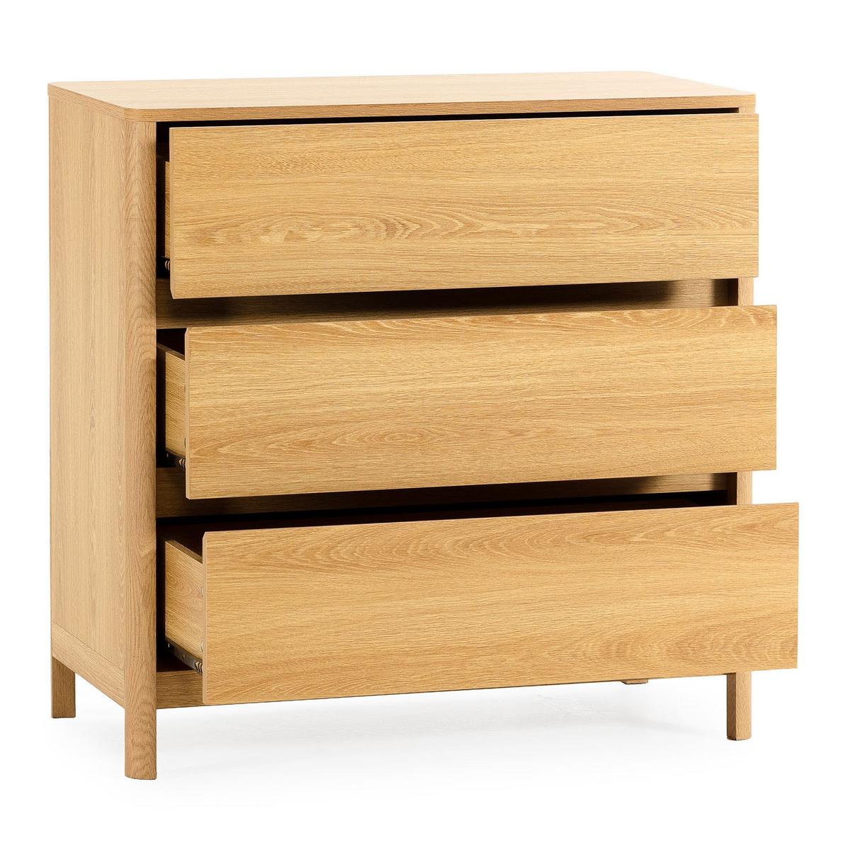 KOMMODE 80/80/40 Nassau Eichenfarbe - Honigeiche, Holzwerkstoff (80/80/40cm) - VS Venta-stock