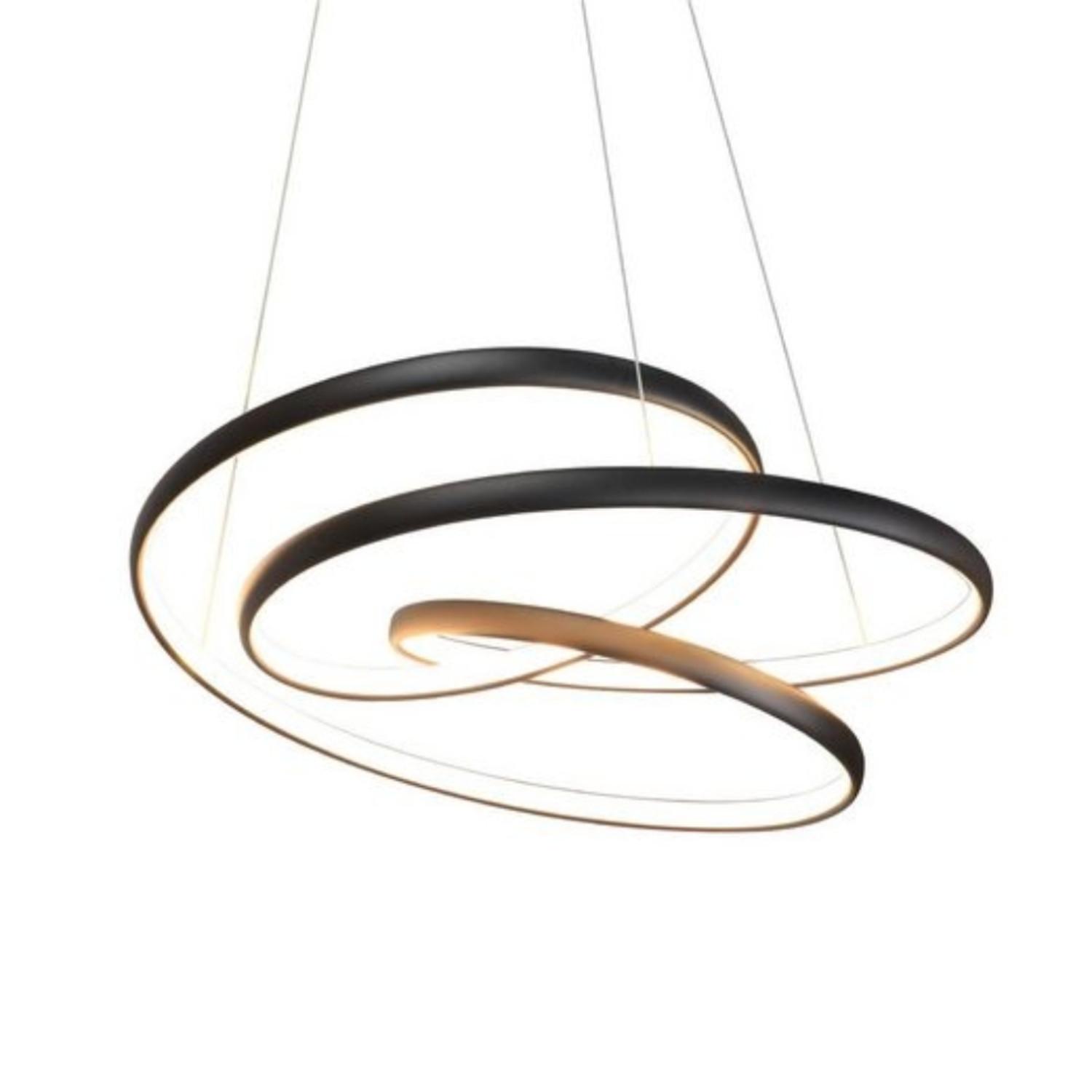 LED-PENDELLEUCHTE Thalindra 50/50/150 cm - Schwarz, Metall (50/50/150cm) - ZMH