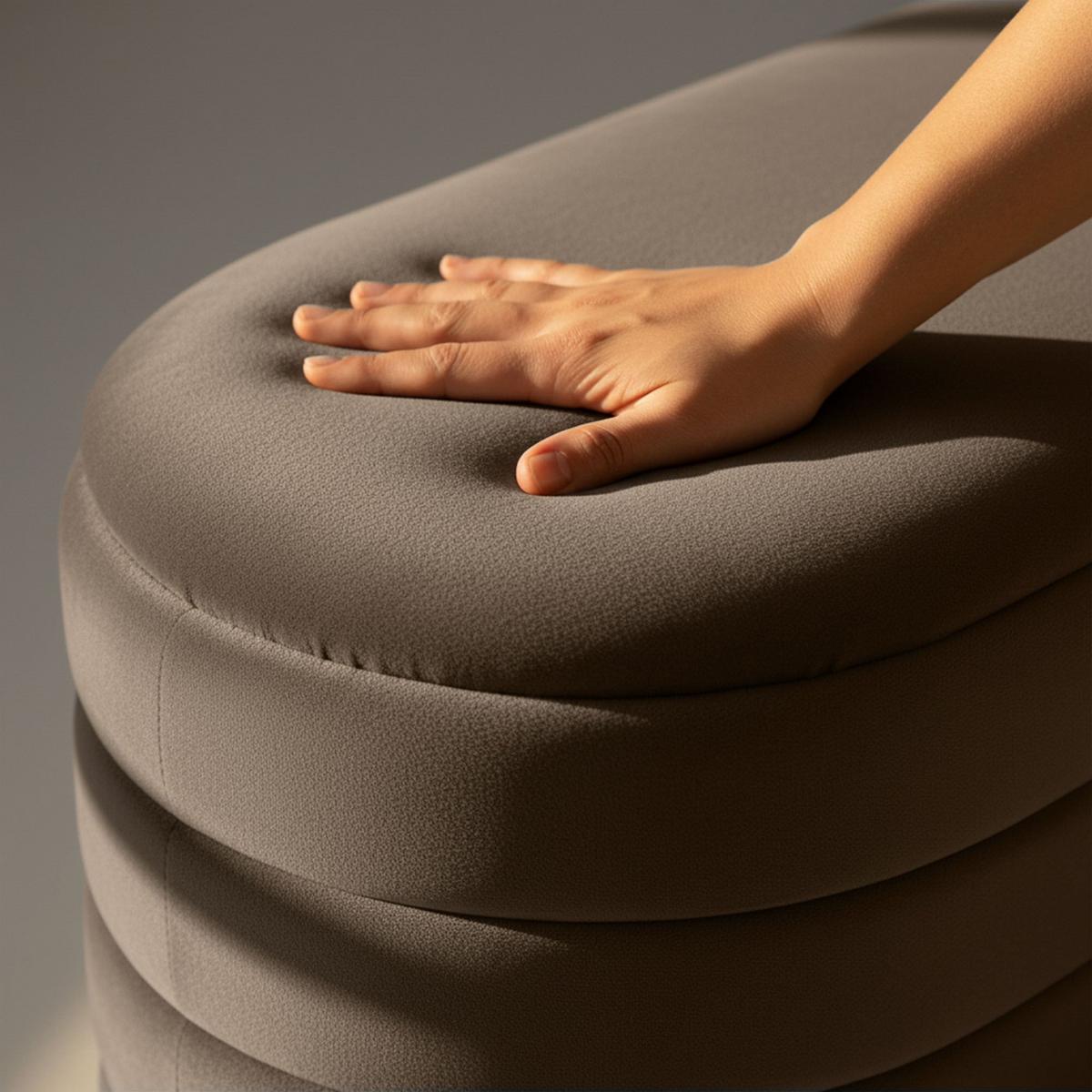 POLSTERBANK mi Stauraum Braun - Braun, Textil (100/42/42cm) - RAUMHIRSCH FURNITURE