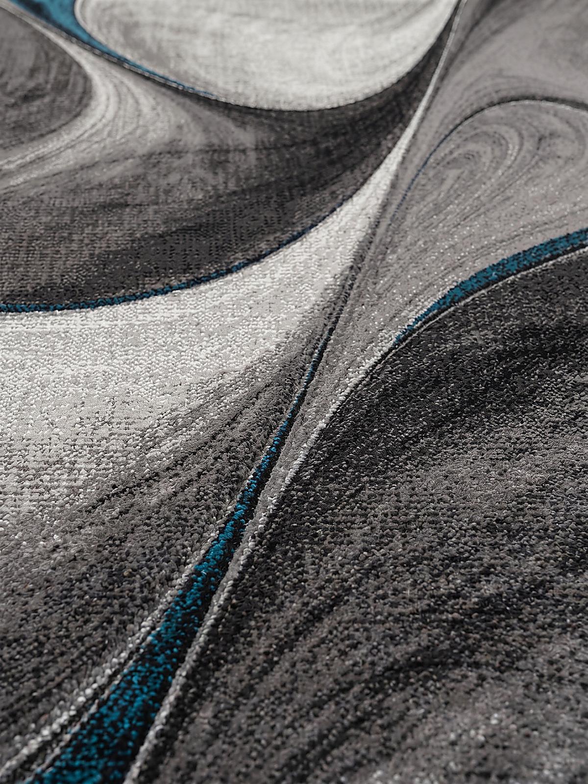 TEPPICHLÄUFER Abstrakt BIENO Polypropylen Grau 80 x 150 cm - Grau, Textil (80/150cm) - KADIMA DESIGN