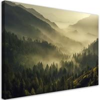 KUNSTDRUCK Grün 90/60 cm - Grün, Textil (90/60cm) - KUNSTLOFT
