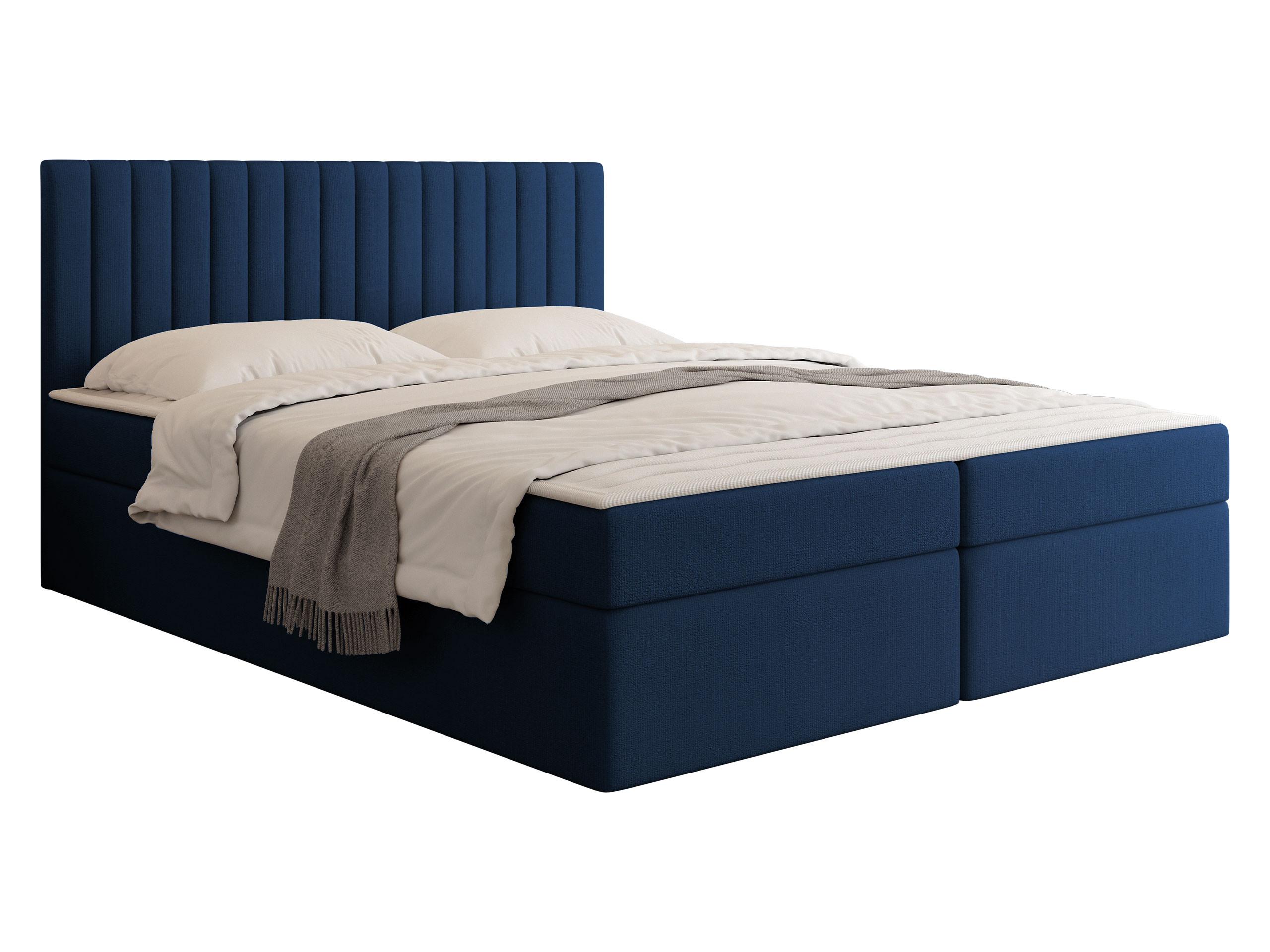 BOXBETT Tirulo - H3 - Blau/Schwarz, Holzwerkstoff/Kunststoff (160/200cm) - MIRJAN24