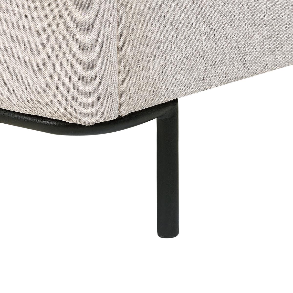 POLSTERBETT mit Lattenrost 160x200 cm Beige Corio - Creme, Textil (160/200cm) - Beliani