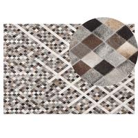 KURZFLOR-TEPPICH Akdere 200/140 cm - Braun, Fell (140/200cm) - Beliani