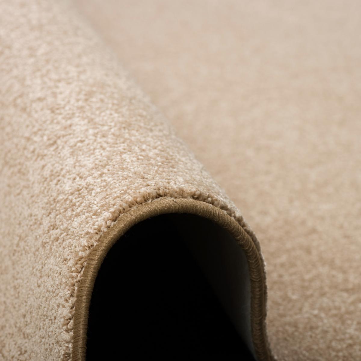 HOCHFLOR VELOURS TEPPICH LUNA - Beige, Textil (133/133cm) - Snapstyle