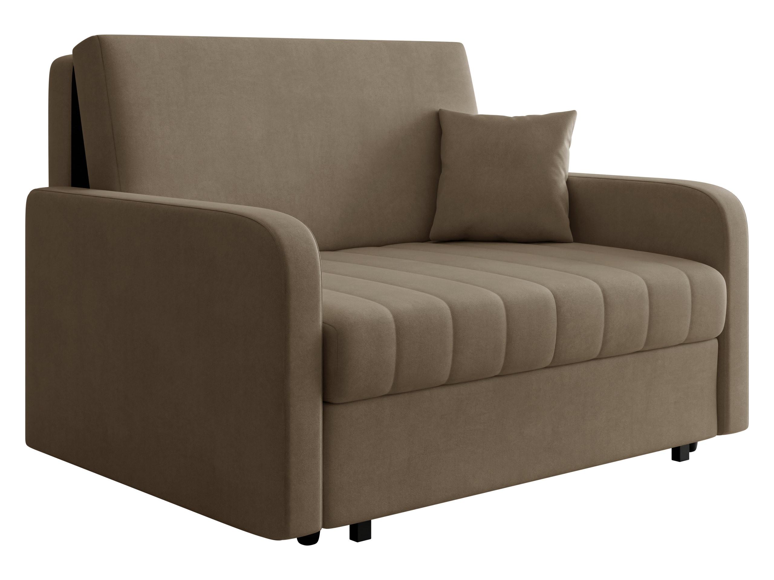 SCHLAFSOFA Viva Silk II - Schwarz/Braun, Holz/Textil (132/85/98cm) - MIRJAN24