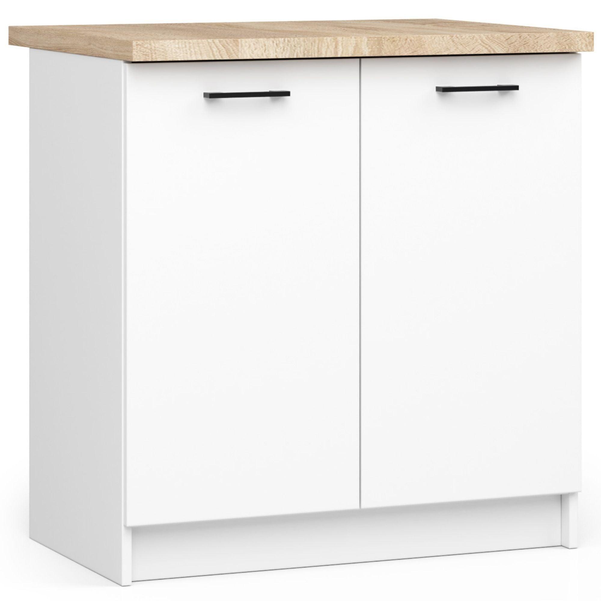 UNTERSCHRANK Weiß 85/80/46 - Weiß, Holzwerkstoff (80/85/46cm) - RAUMHIRSCH FURNITURE