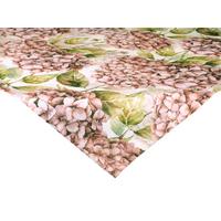 XS-MITTELDECKE Landlust-Hortensie burgundy-rose 60/60 cm - Hellrosa/Dunkelrosa, Textil (60/60cm) - beties Heimtextil
