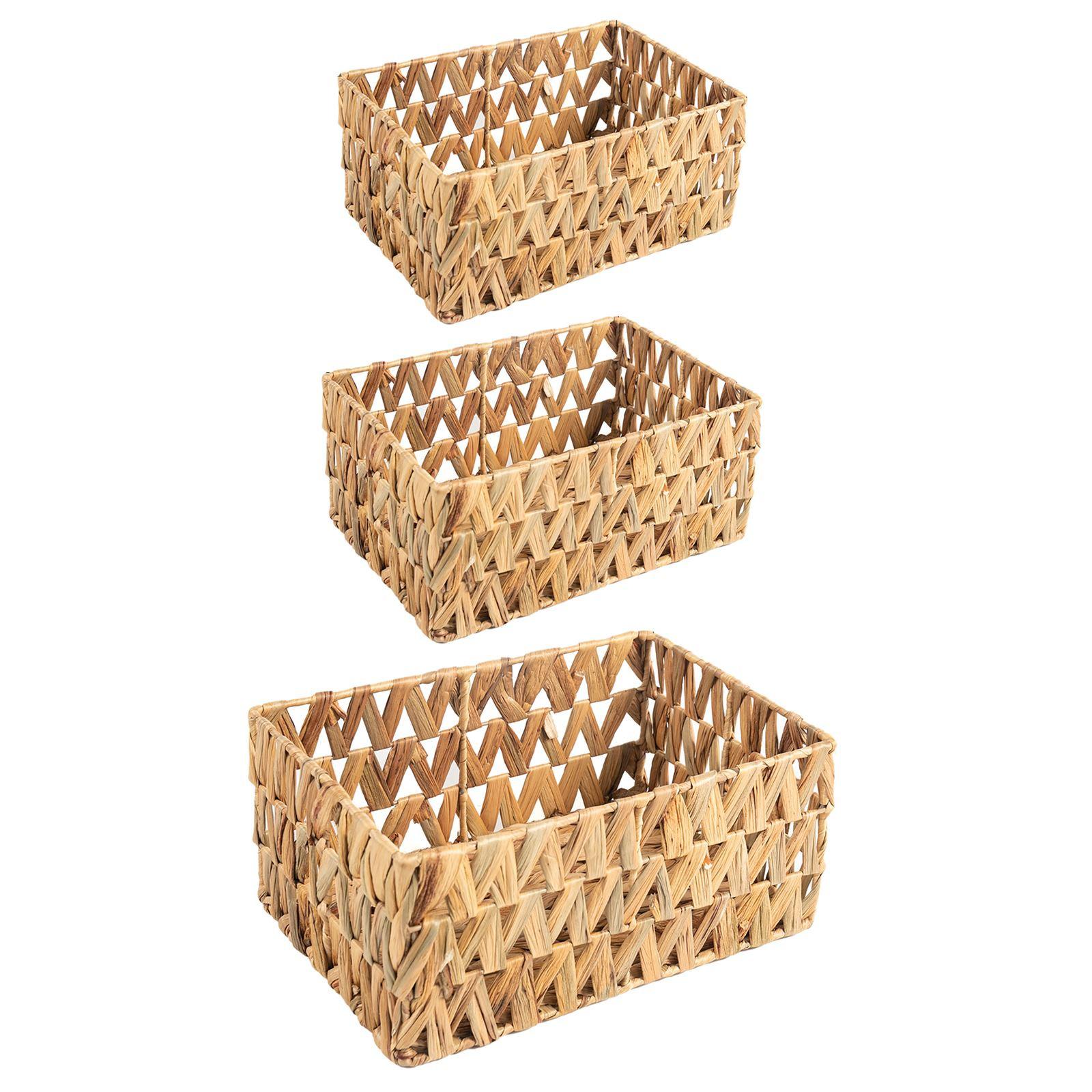 AUFBEWAHRUNGSKÖRBE TONOA 3er Set natur - Naturfarben, Naturmaterialen (36/18/25cm) - IDIMEX