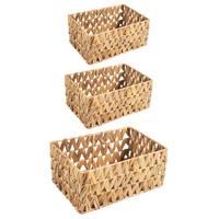 AUFBEWAHRUNGSKÖRBE TONOA 3er Set natur - Naturfarben, Naturmaterialen (36/18/25cm) - IDIMEX