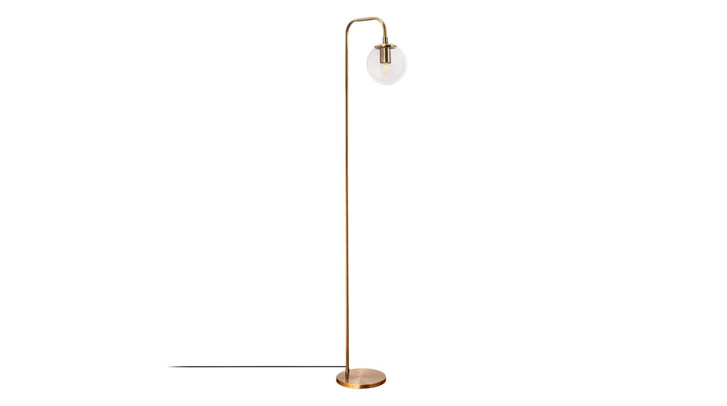 STEHLAMPE BRIXEN Bronze Glas - Bronzefarben, Glas (27/27/146cm) - KAWOLA