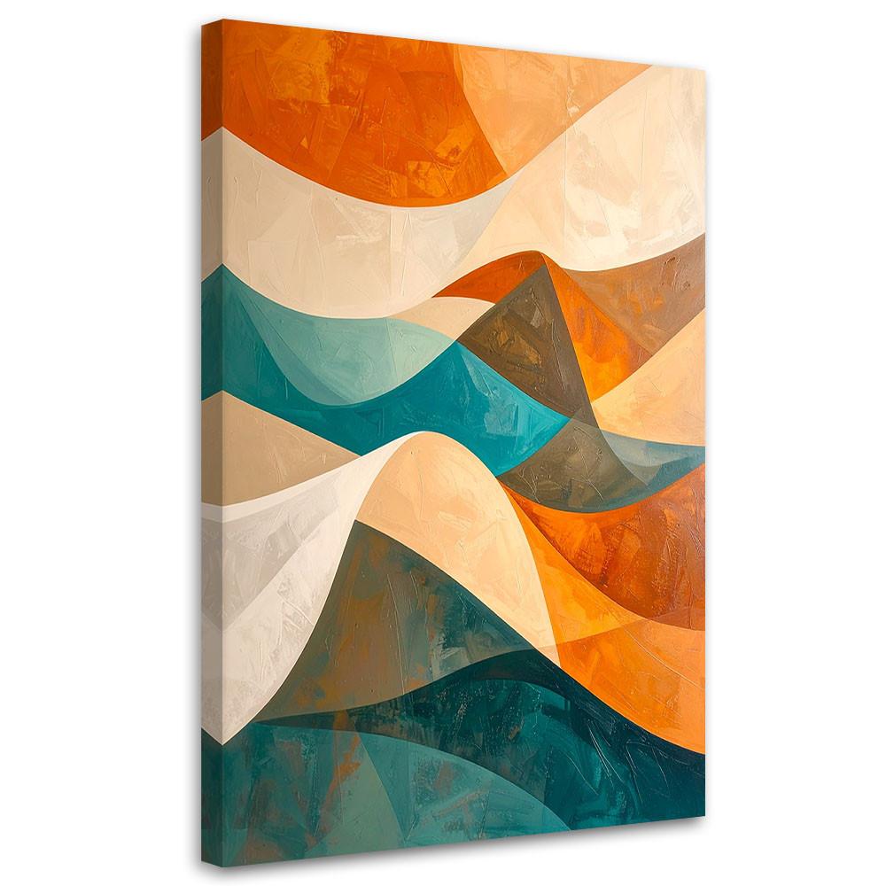 LEINWANDBILD 3D und geometrisch 30x45cm - Multicolor, Textil (30/45cm) - Feeby