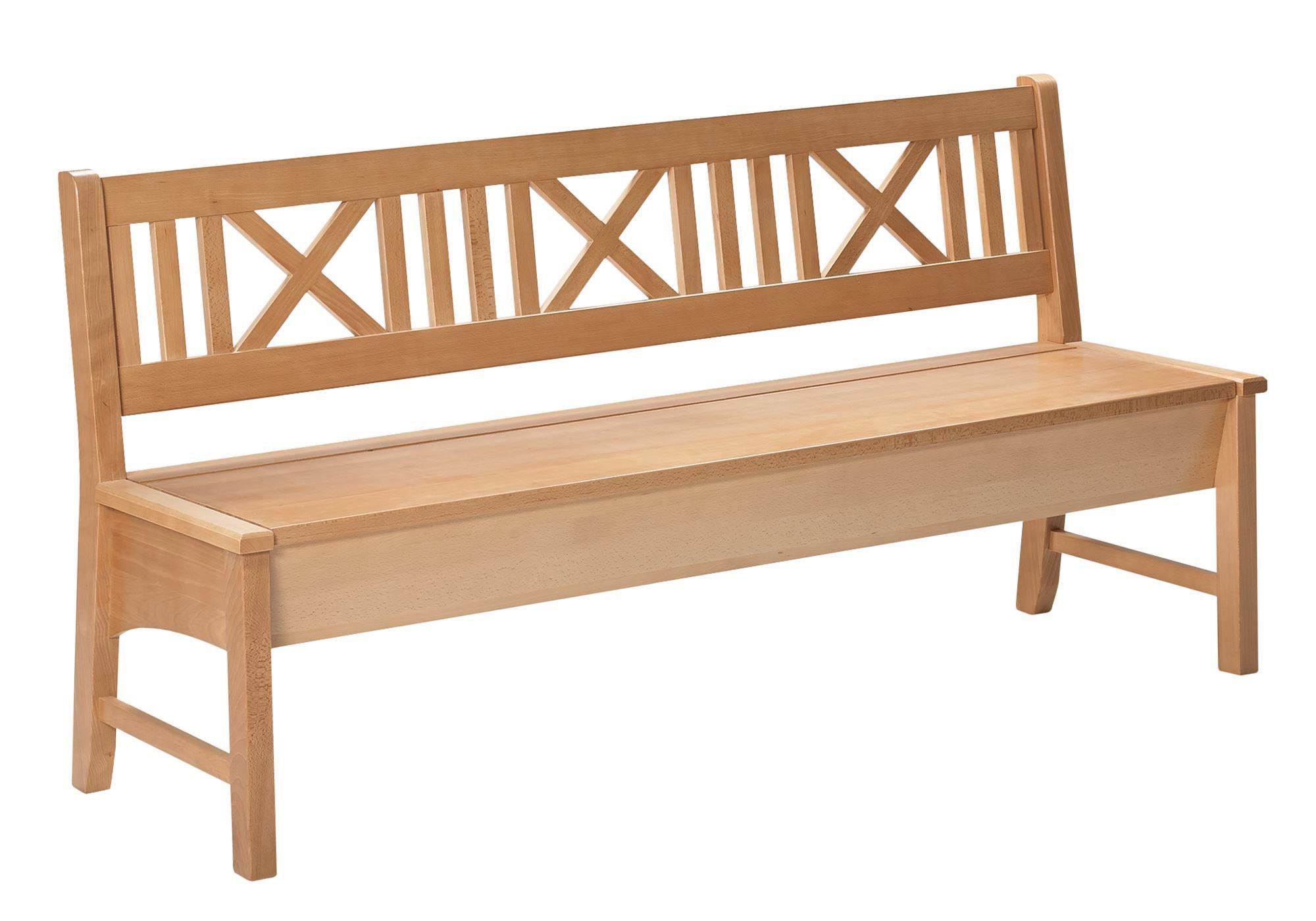 SITZBANK Deborah 166 x 52 x 87 Massivholz Buche lackiert - Buchefarben, Holz (166/87/52cm) - 58aufmkessel
