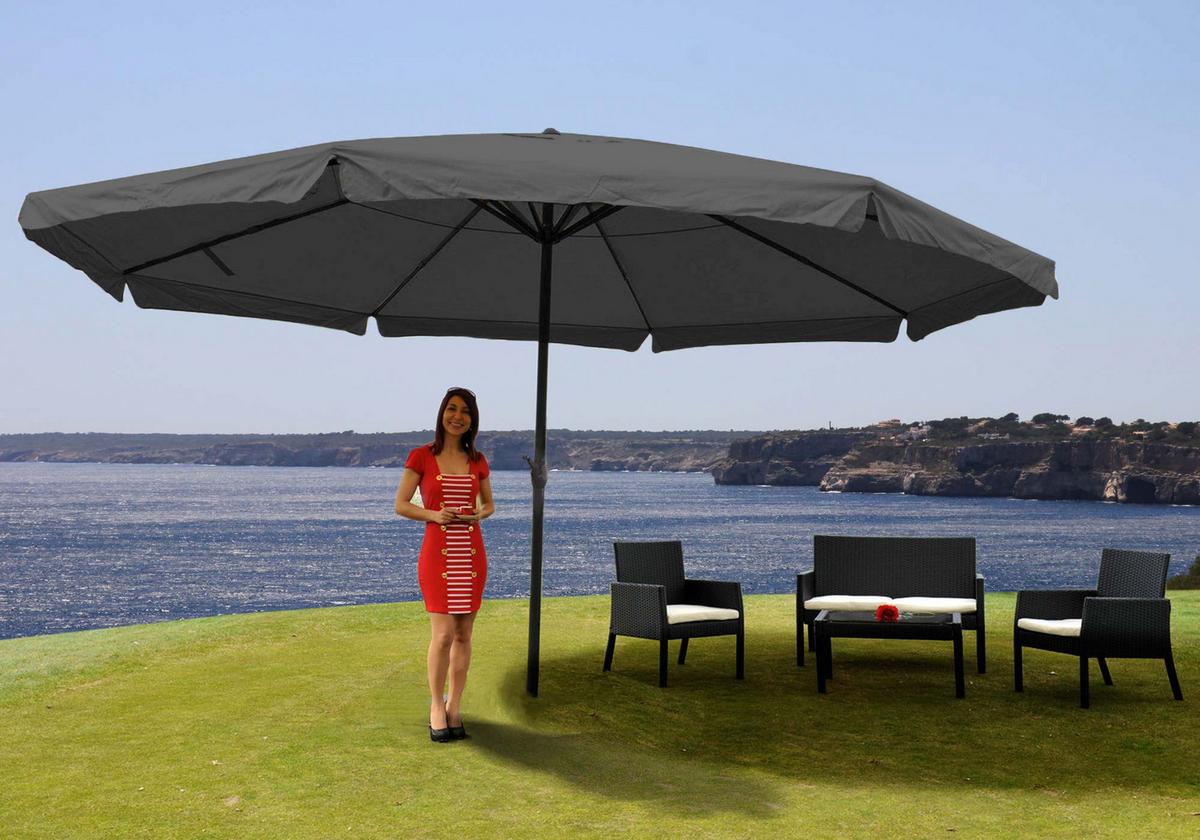 SONNENSCHIRM PRO Anthrazit - Anthrazit, Textil (500/500cm) - MCW