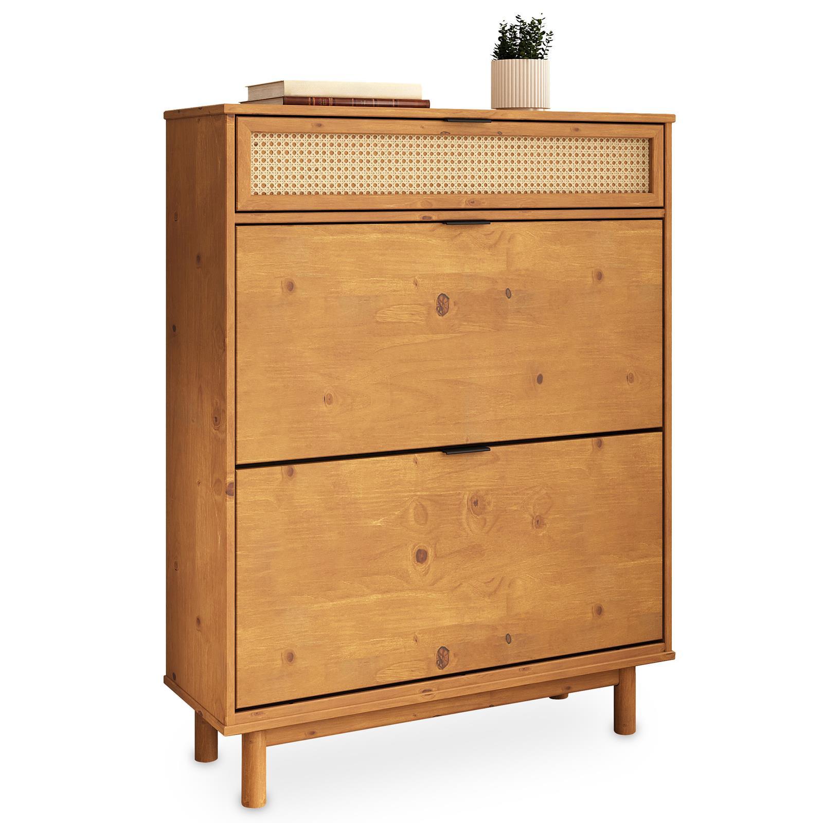 SCHUHKIPPER JONTE Eiche - Eichefarben, Holz (88/113/30cm) - IDIMEX