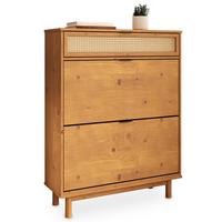 SCHUHKIPPER JONTE Eiche - Eichefarben, Holz (88/113/30cm) - IDIMEX