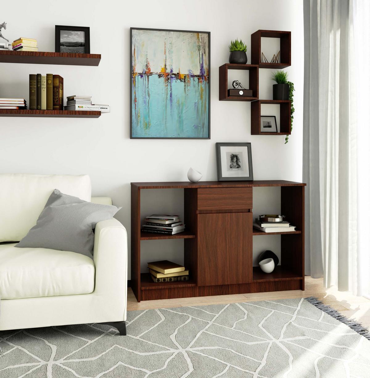 KOMMODE Dunkelbraun 77/120/40 - Dunkelbraun, Holzwerkstoff (120/77/40cm) - RAUMHIRSCH FURNITURE