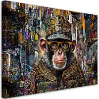 KUNSTDRUCK Bunt 60/40 cm - Multicolor, Textil (60/40cm) - KUNSTLOFT