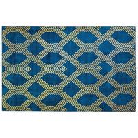 KURZFLOR-TEPPICH Vekse 200/140 cm - Blau, Naturmaterialien (140/200cm) - Beliani