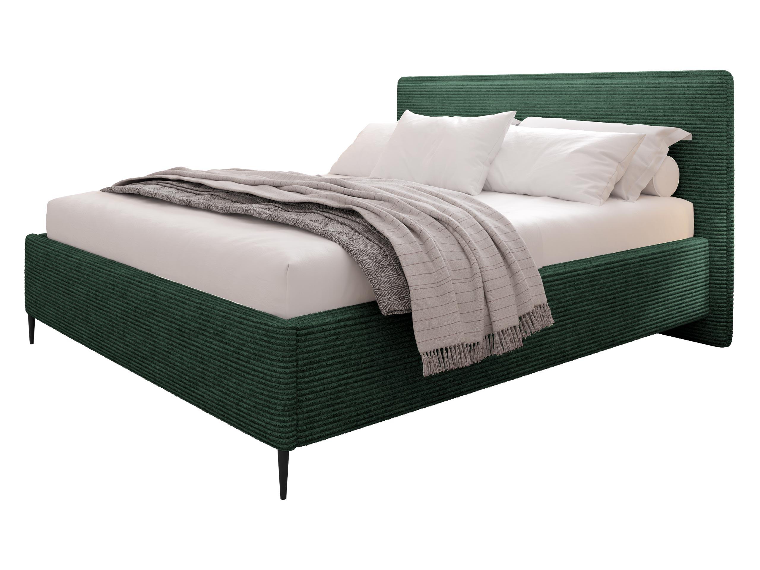 POLSTERBETT Puretta - Schwarz/Grün, Holzwerkstoff/Textil (180/200cm) - MIRJAN24