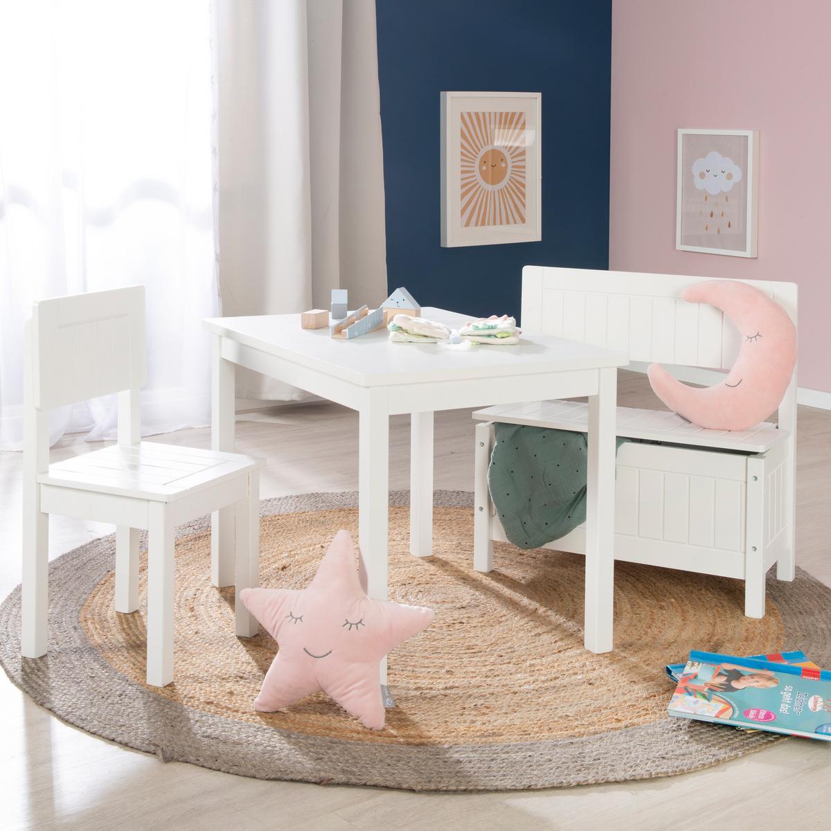 KINDERTISCH - Weiß, Holzwerkstoff (66.5/50/50cm) - Roba