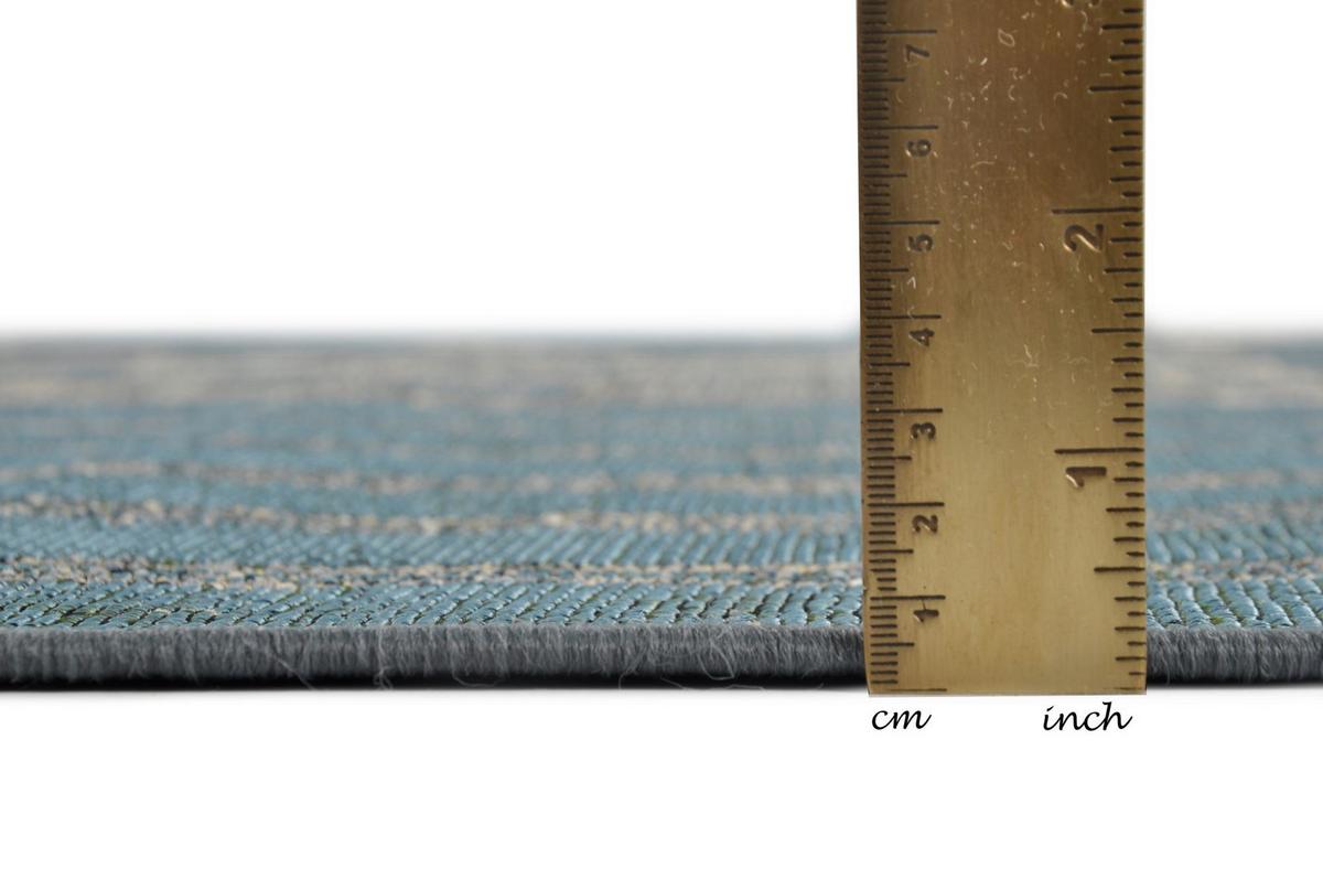 OUTDOORTEPPICH Aurora 80x165 cm - Blau, Textil (80/165cm) - Gino Falcone