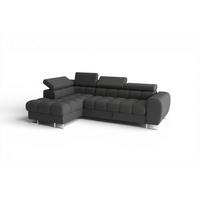ECKSOFA Bastien Mit Schlaffunktion - Dunkelgrau, Holzwerkstoff/Textil (170/260cm) - Fun Möbel