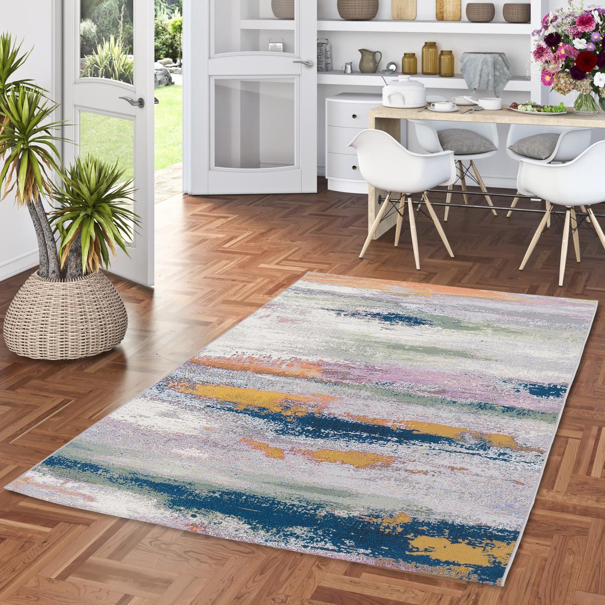 IN- UND OUTDOOR TEPPICH MALIBU - Petrol, Textil (200/285cm) - Pergamon