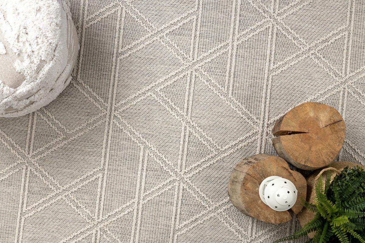 TEPPICH Origi 120/170 cm - Grau, Textil (120/170cm) - rugsX