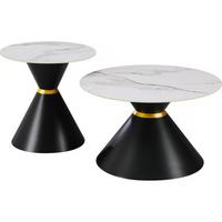 COUCHTISCH lune Weiß - Weiß, Keramik (70/70/42cm) - Habitat Garten