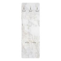 WANDGARDEROBE - Weiße Shabby Betonwand gestrichen 34/105 cm - Beige, Holzwerkstoff (34/105/1.6cm) - Bilderwelten